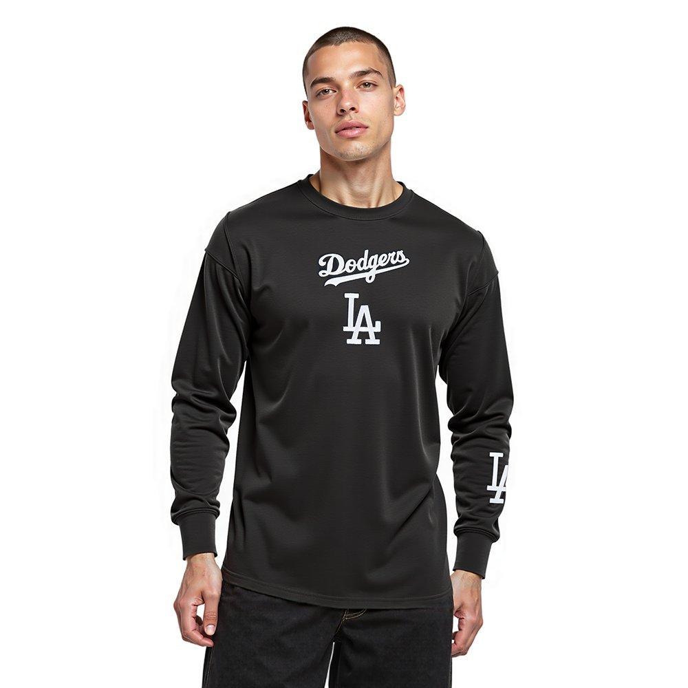 Pro Standard Men's MLB Los Angeles Dodgers Wingspan Drop Shoulder LS Tee V2 - Black - BLACK